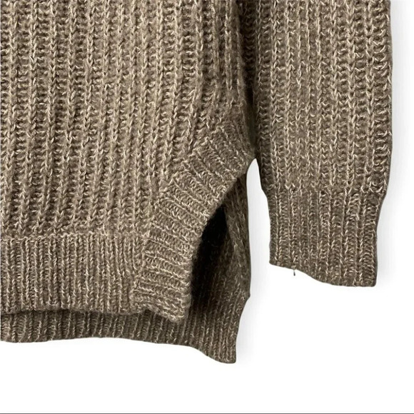 cloth.  by RD Oversized Cowl Neck Brown Knit Sweater - Picture 4 of 6